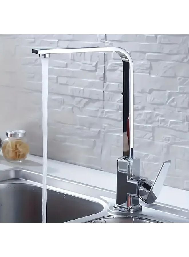 Single Hole Kitchen Bathroom Sink Faucet Hot Cold Dual Control Splash Proof Rotating Spout - Image 4